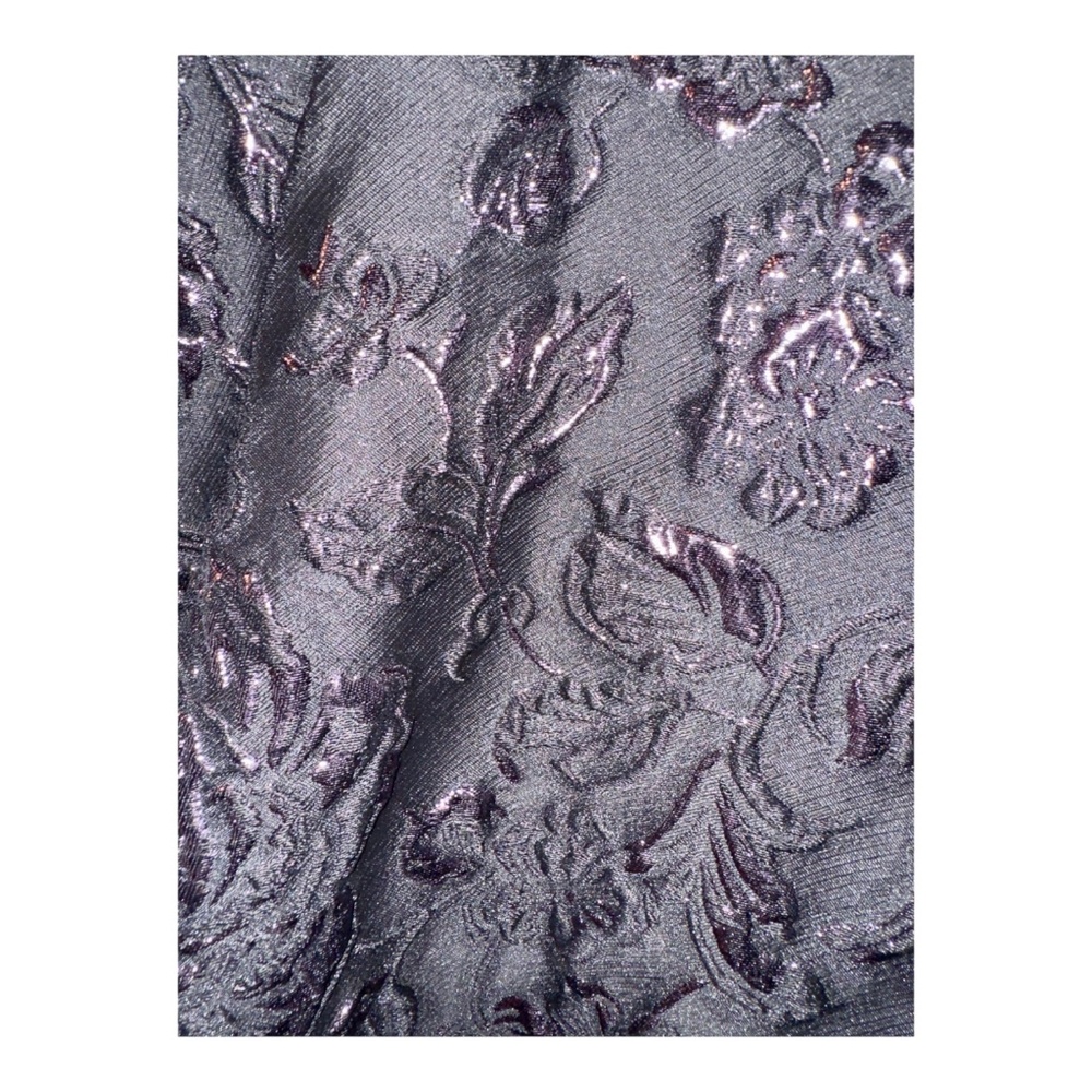 Teri Jon by Rickie Freeman Floral Jacquard Midi Gown